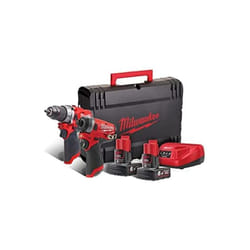 Milwaukee - Kit 12V Perceuse de percussion + Clé à chocs M12FPP2A-602X