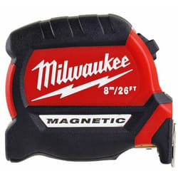Milwaukee 4932464603 mètre à ruban 8 m Noir, Rouge