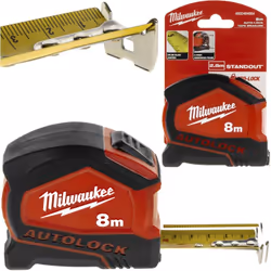 Description générale Le Mètre à ruban Autolock Milwaukee de 8 m est conçu pour des performances optimales lors de travaux de  ...