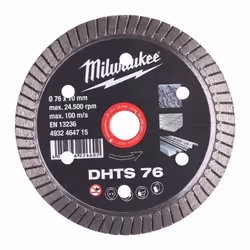 Disque diamant MILWAUKEE DHTS - Ø 76mm - 4932464715