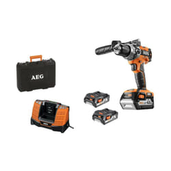 Perceuse compacte brushless AEG 18 V - 3 batteries - chargeur BSB18C2BLLI-X03C