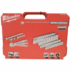 Description générale Le jeu de douilles à cliquet Milwaukee 4932464944 est un ensemble complet de 50 pièces, comprenant des d ...