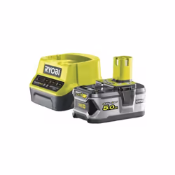 Présentation : La batterie RYOBI 18V Lithium-ion One+ 5.0 Ah et le chargeur rapide RC18120-150G conviennent pour accompagner  ...