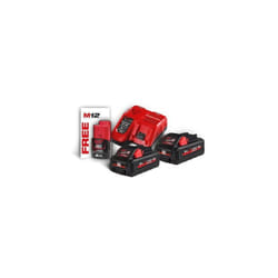 Pack batteries et chargeur pour outillage électroportatif 12V/18V 1XM12B2+2XM18HB3 chargeur M12-18FC Milwaukee