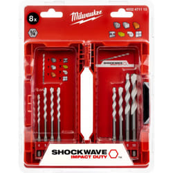 Milwaukee - Jeu de 8 forets universels 4/5/5,5x2/6/7/8/10