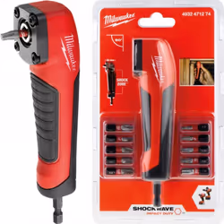 Description générale Le renvoi d'angle Shockwave de Milwaukee est un dispositif essentiel pour le vissage ou le perçage dans  ...