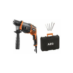 AEG - Pack Perforateur sdsplus 24mm - 800W - kh 24 ie kit - Set trois forets et deux burins offerts
