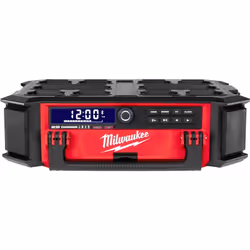 Radio Chargeur M18 haut-parleurs et amplificateur de 40W. Compatible système PACKOUT - Connectivité Bluetooth - entrée auxili ...