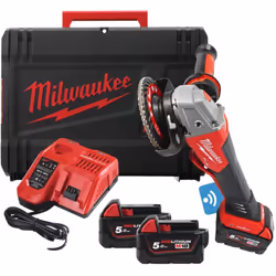 Meuleuse d'angle 125mm M18 FUEL, ONE KEY Milwaukee Offre des performances similaires à celles d’une meuleuse de 1 200 W filai ...