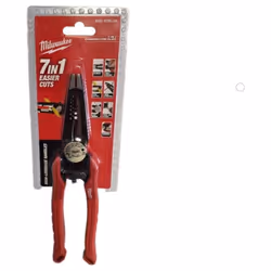 Milwaukee 4932478554 Pince combinée 7 en 1 Ø max. de la tête d'ébavurage (mm) : 25 Description : Pince à dénuder 7 en 1 - 230 ...