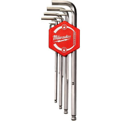 Milwaukee - Set de clés hexagonales taille l précision et durabilité, ​Pro pour atelier - 9 pièces