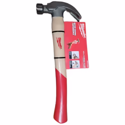 Description Milwaukee 4932478660 Marteau a griffes courbes • Poignée en hickory offrant une faible vibration • Le marteau à g ...