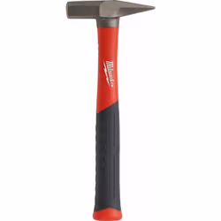 Marteau de serrurier professionnel avec manche en fibre de verre ergonomique. Tête en acier trempé, il offre une excellente r ...