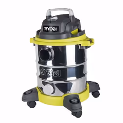 Ryobi RVC-1220I-G, Aspirateur sans sac, Sec&humide, Sans sac, 20 L, 80 dB, Vert, Gris, Acier inoxydable