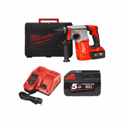 Perforateur 18V M18 BLHX-502X brushless SDS+ + 2 batteries 5 Ah + chargeur en coffret HD-BOX - MILWAUKEE - 4933478892