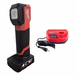 Milwaukee M12CML -401 Lampe de travail magnétique - Température de Couleur Réglable - 1000Lm - 1X4.0Ah Batterie + chargeur - ...
