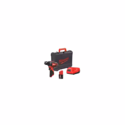 Perceuse-visseuse compacte MILWAUKEE®, mesurant 187 mm de longueur et représentant la solution idéale pour travailler dans de ...