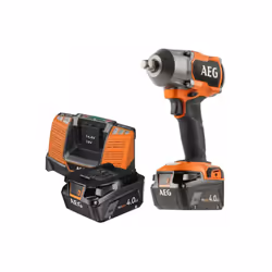 Présentation : Boulonneuse à chocs AEG 18V Brushless 700 Nm - 2 batteries 4.0 Ah - 1 Chargeur - BSS18MTF12-402C , idéale pour ...