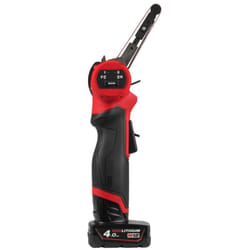 Ponceuse à bande, 10mm, 12V, 2 batteries 4Ah Milwaukee