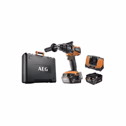 Présentation : Avec la perceuse-visseuse à percussion Brushless AEG 18V - 2 batteries 6.0Ah - Chargeur BSB18BL-602K , profite ...