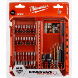 Description générale L'ensemble d'embouts SHOCKWAVE Gen 3 de Milwaukee est une solution complète de 40 pièces, conçue pour of ...