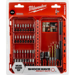 Milwaukee - Coffret de forets, douilles et embouts shockwave - 40 pièces