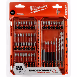 Description générale Découvrez le jeu d'embouts SHOCKWAVE Gen 3 de Milwaukee, une collection complète de 48 embouts de vissag ...