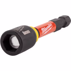 DOUILLE MAGNÉTIQUE SHOCKWAVE™ 8 x 65 mm Longueur totale : 65 mm Queue : Hexagone 1/4" Filetage de la broche : M5 Taille de cl ...