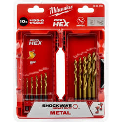 Milwaukee - Jeu de 10 forets à métaux SWave hss-g en étain