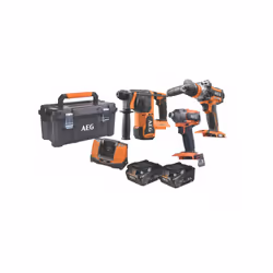 Présentation : Le pack Perceuse-visseuse à percussion - Visseuse à chocs - Marteau Perforateur - 2 Batteries 5,0Ah - Chargeur ...