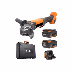 Présentation : Vous souhaitez meuler comme un pro en toute sécurité ? Avec la meuleuse AEG 18V - 125 mm - 2 batteries 4,0 Ah  ...