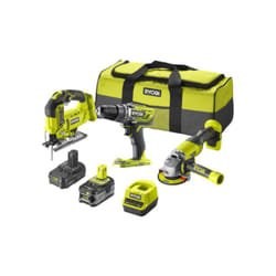 Ryobi - Pack 3 outils 18V One+ - 2 batteries 4,0Ah - 2.0Ah - 1 chargeur - RCK183A-242SL
