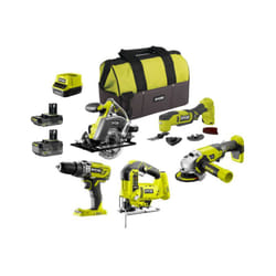 Ryobi - Pack complet 5 outils - 2 batteries 2.0Ah et 4.0Ah - 1 chargeur - R18CK5A-242SL