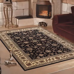 Tapis classique oriental - Marrakesh - 0210 - Noir - 120x170 cm - 12 mm de hauteur de poils