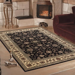 Tapis classique oriental - Marrakesh - 0210 - Noir - 120x170 cm - 12 mm de hauteur de poils