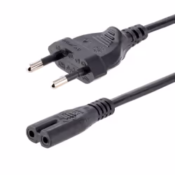 StarTech.com Cordon d'alimentation bipolaire standard EU vers C7 de 1m pour ordinateur portable - M/F - Noir, 1 m, CEE7/16, C ...