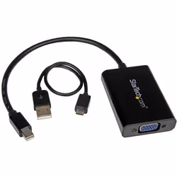 StarTech.com Adaptateur vidéo Mini DisplayPort vers VGA avec audio - M/F - 1920x1200 / 1080p - Noir - Vue supplémentaire 4