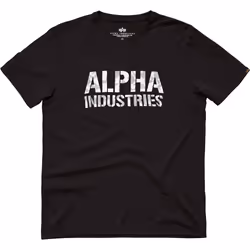 Alpha Industries Camo Print T-Shirt, noir-blanc, taille S pour Hommes