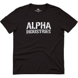 Alpha Industries Camo Print T-Shirt, noir-blanc, taille S pour Hommes