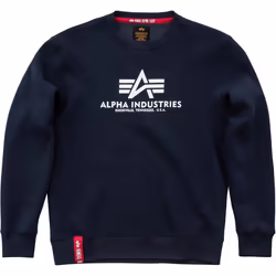 Alpha Industries Basic Sweat-shirt, bleu, taille S pour Hommes