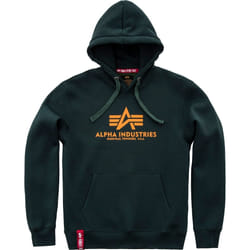 Alpha Industries Basic Chandail à capuchon, vert, taille S pour Hommes