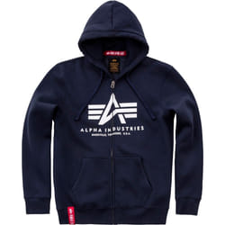 Alpha Industries Basic Zip Hoodie, bleu, taille S pour Hommes