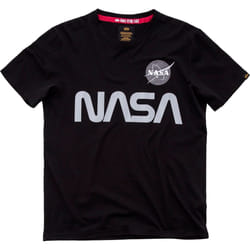 Alpha Industries NASA Reflective T-Shirt, noir, taille S pour Hommes