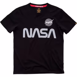Alpha Industries NASA Reflective T-Shirt, noir, taille S pour Hommes