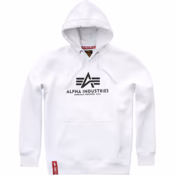 Alpha Industries Basic Chandail à capuchon, blanc, taille 2XS pour Hommes