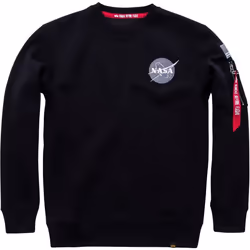 Alpha Industries Space Shuttle Sweat-shirt, noir, taille XS pour Hommes