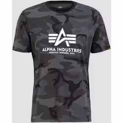 Alpha Industries Basic Camo T-Shirt, noir-multicolore, taille S pour Hommes
