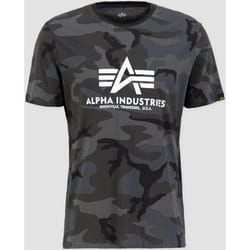 Alpha Industries Basic Camo T-Shirt, noir-multicolore, taille S pour Hommes