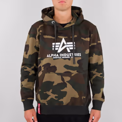 Alpha Industries Basic Camo Capuche, multicolore, taille S pour Hommes