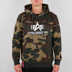 Alpha Industries Basic Camo Capuche, multicolore, taille S pour Hommes